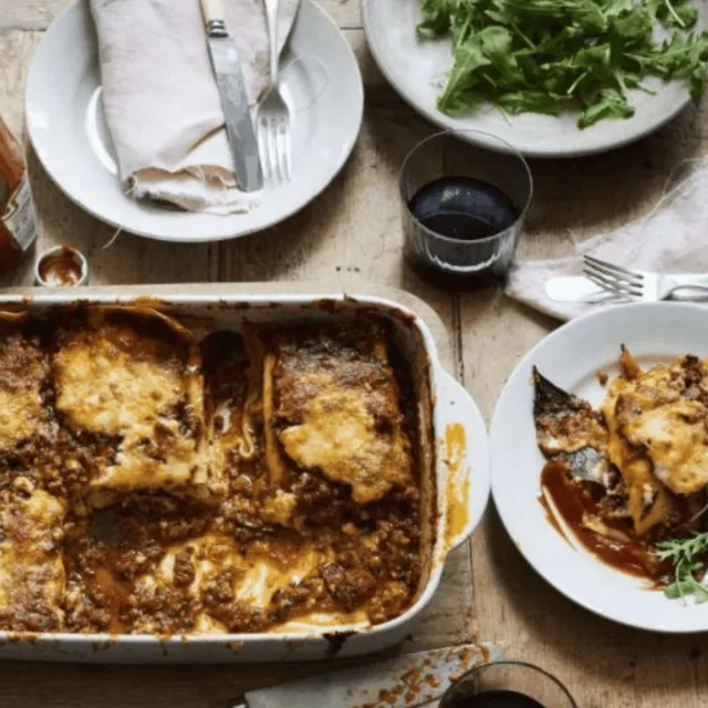 Beef Lasagne For Two