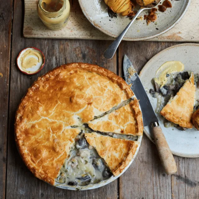 Chicken & Leek Pie For Two