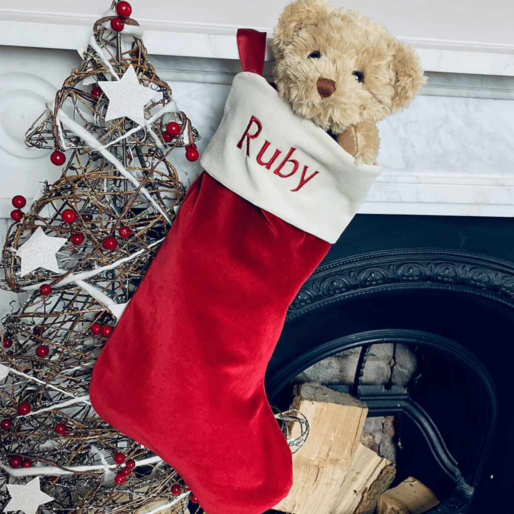 Thumbnail: Bertie Bear & Christmas stocking set Image 1