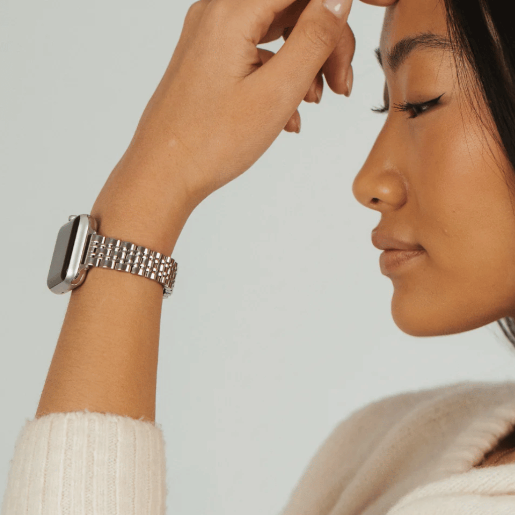 Thumbnail: Stainless steel Apple watch strap Image 5