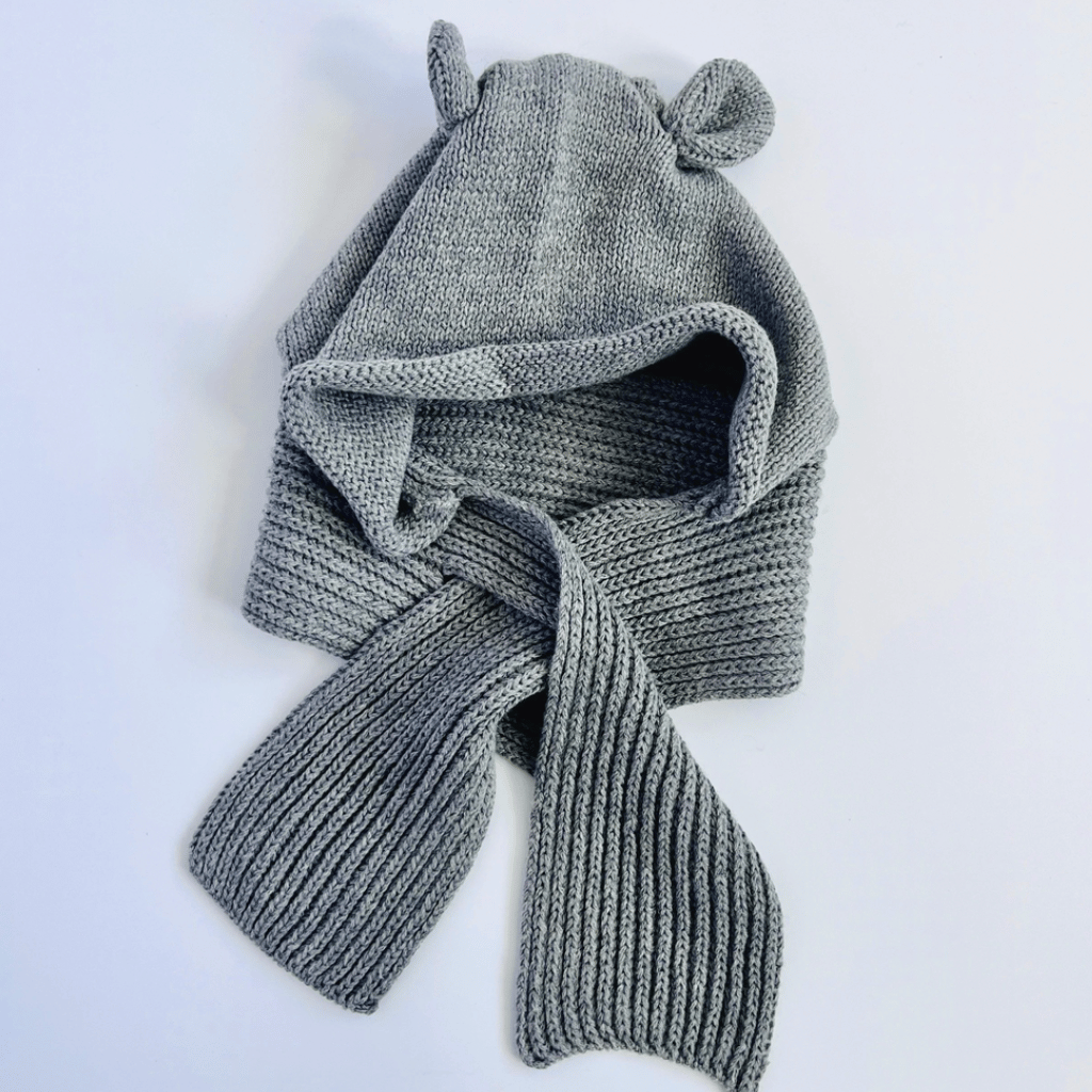 Thumbnail: Cotton knit hat & scarf Image 5
