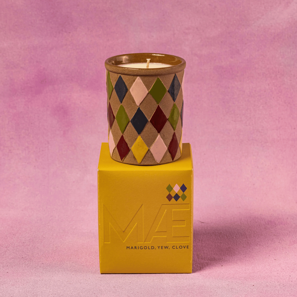 Thumbnail: Hand painted candle Image 5