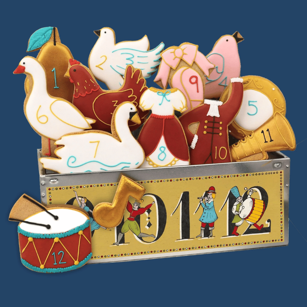 Thumbnail: 12 days of Christmas luxe biscuit tin Image 3