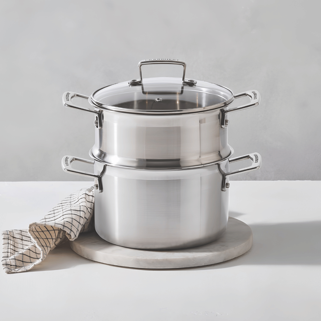 Thumbnail: Stainless steel casserole & steamer Image 2
