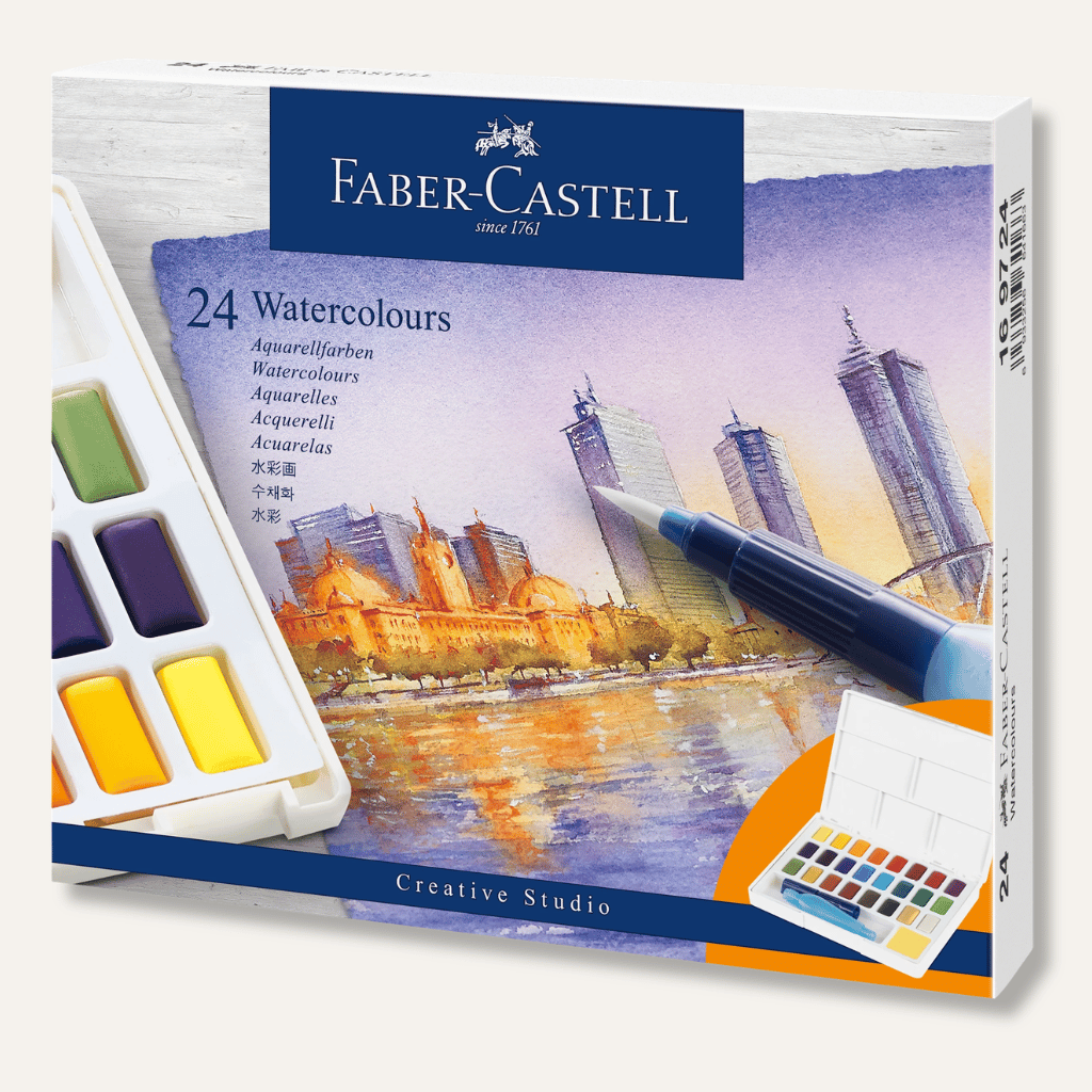 Thumbnail: Set of 24 watercolour paints Image 3