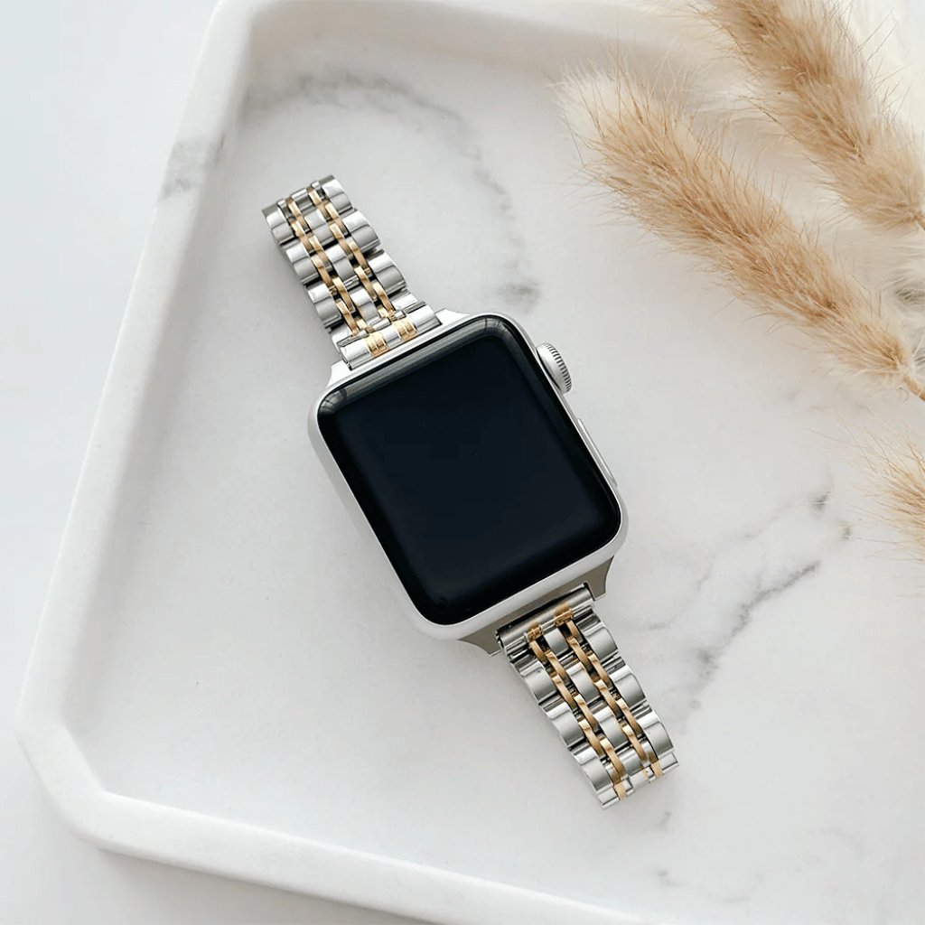 Thumbnail: Stainless steel Apple watch strap Image 4