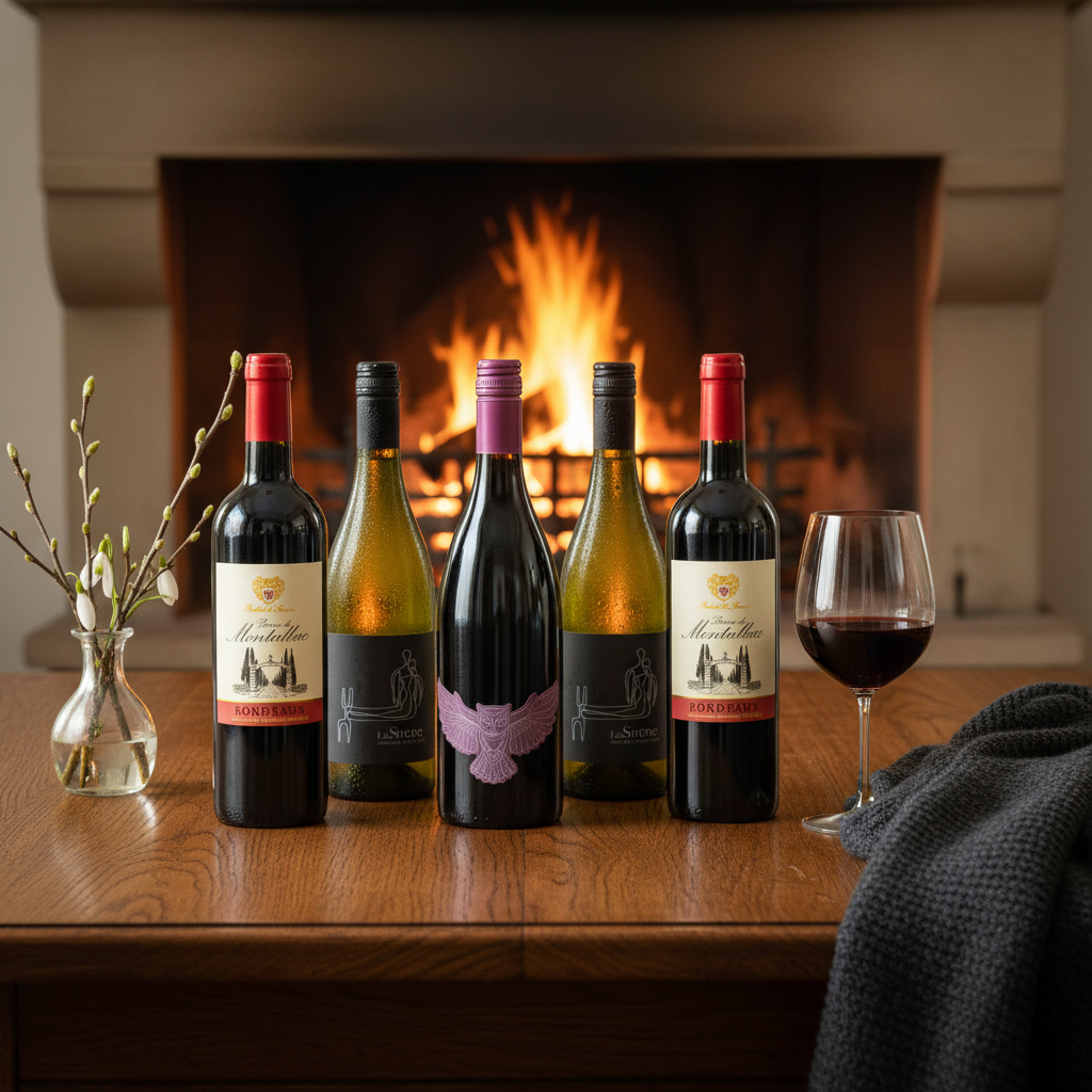 5 bottles of wine Image 1