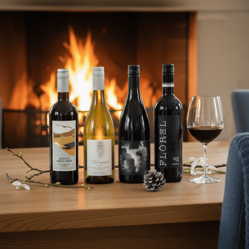 Thumbnail: 4 bottles of wine Image 1