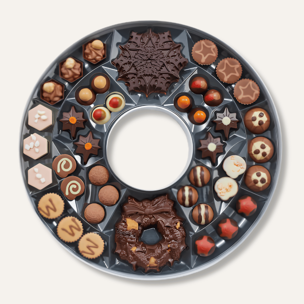 Thumbnail: Luxury chocolate wreath Image 3