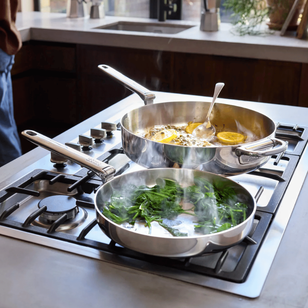 Thumbnail: Compact stainless steel sauté pan Image 1