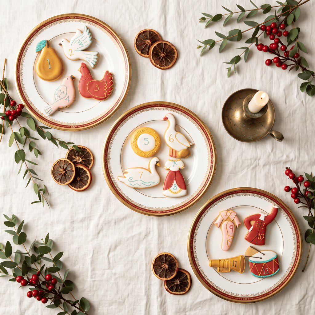 Thumbnail: 12 days of Christmas luxe biscuit tin Image 1