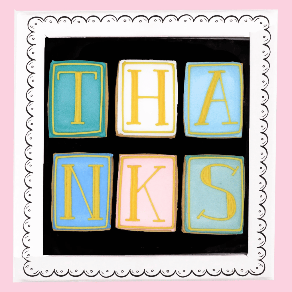 Thumbnail: Thanks letterbox biscuits Image 1