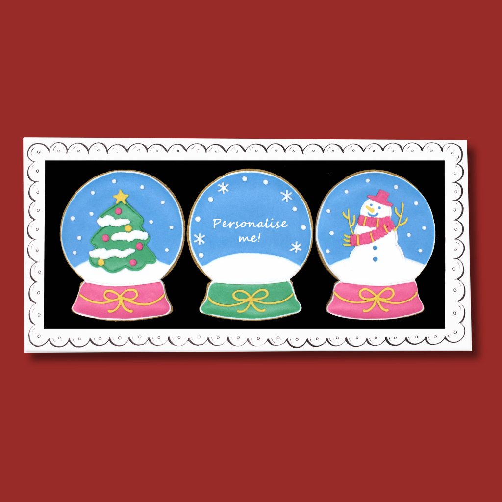 Thumbnail: Snowglobe biscuit trio Image 2
