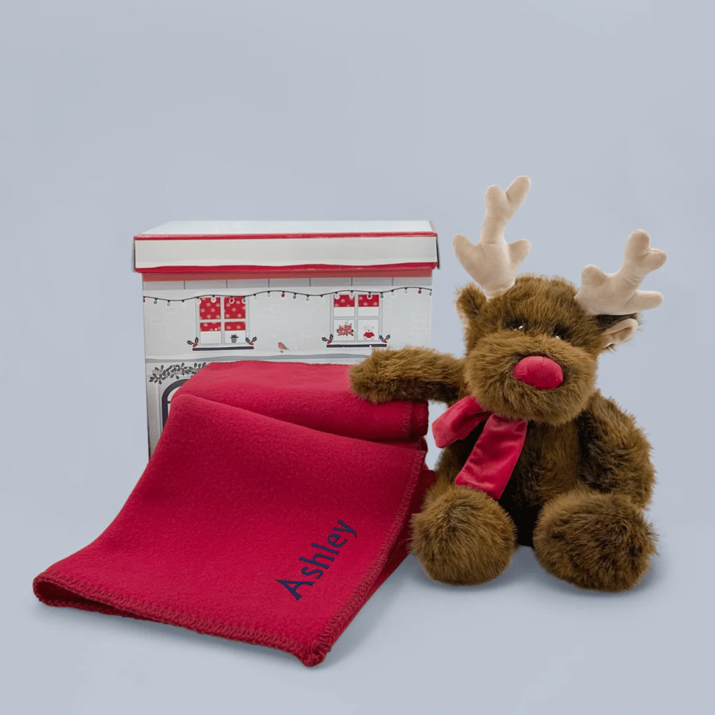 Thumbnail: Rudy Reindeer & fleece blanket set Image 2