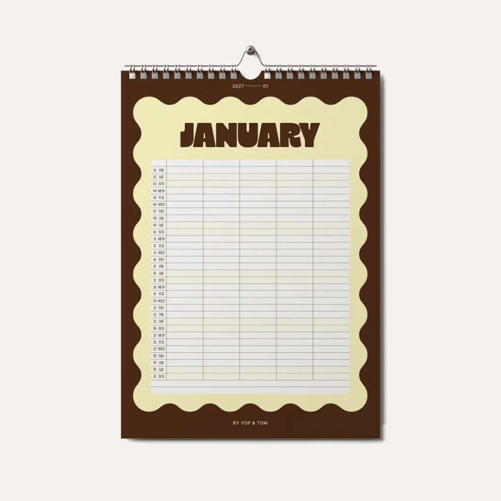 Thumbnail: 2027 A3 Wall calendar Image 7