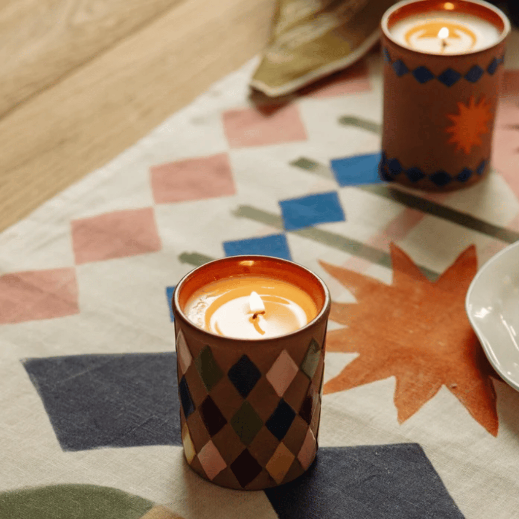 Thumbnail: Hand painted candle Image 4