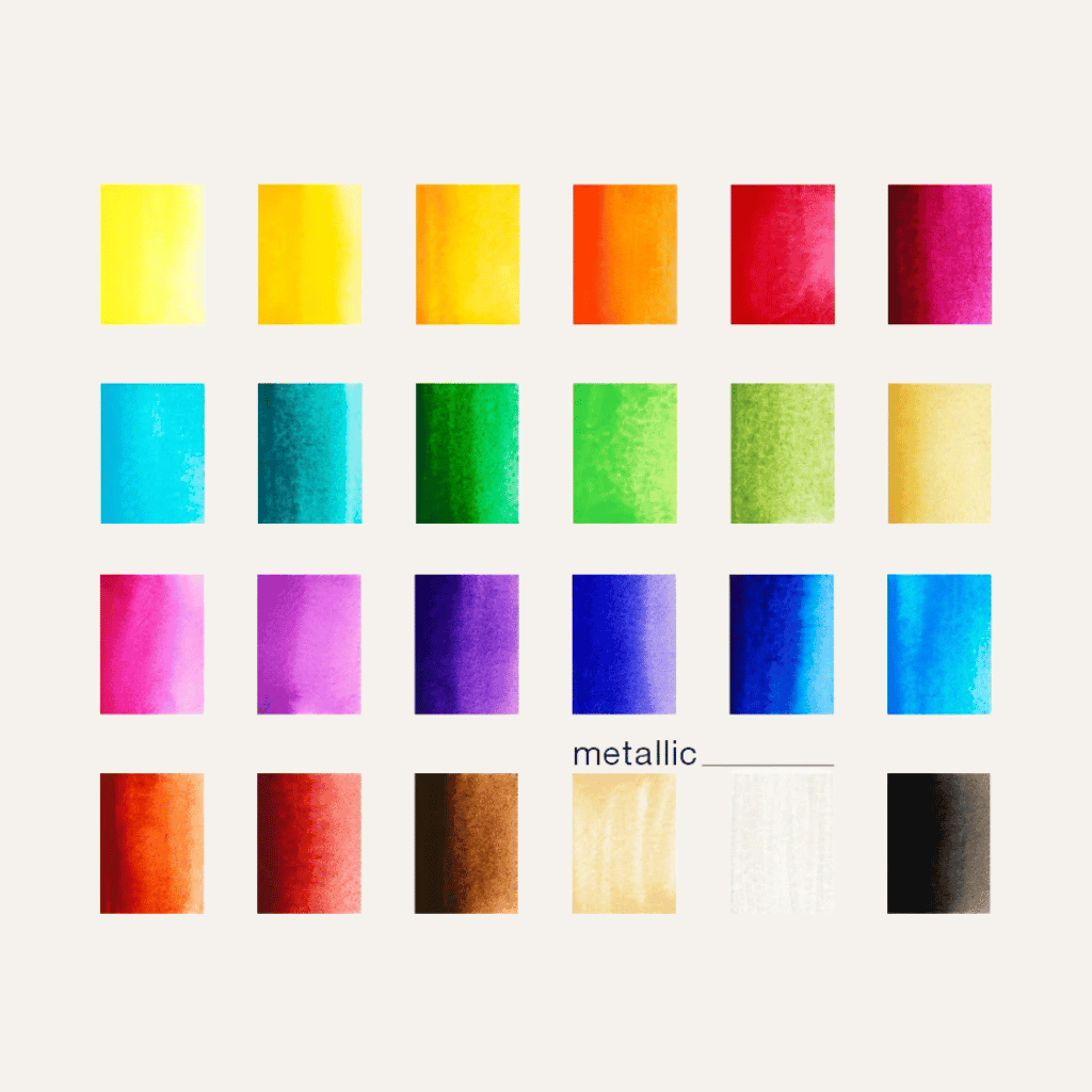 Thumbnail: Set of 24 watercolour paints Image 2