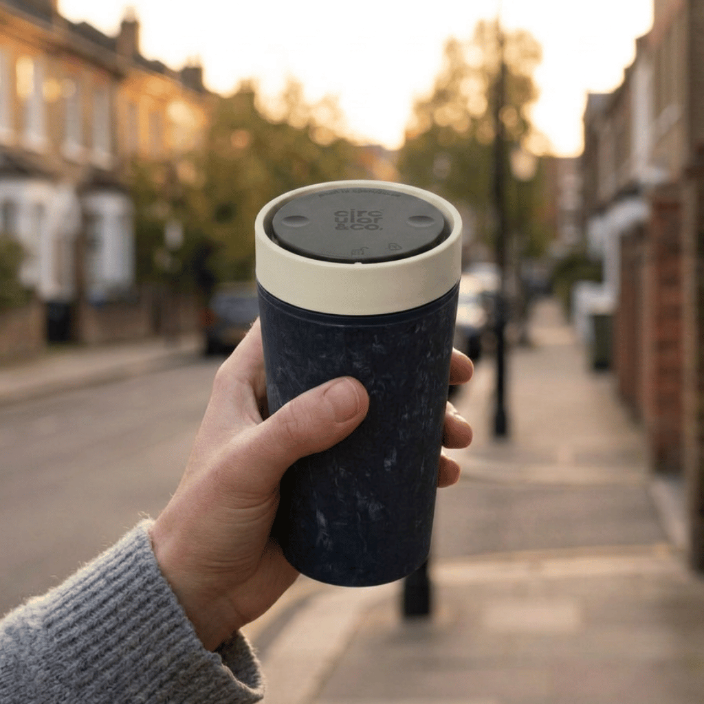 Thumbnail: 12oz Recycled travel mug Image 1