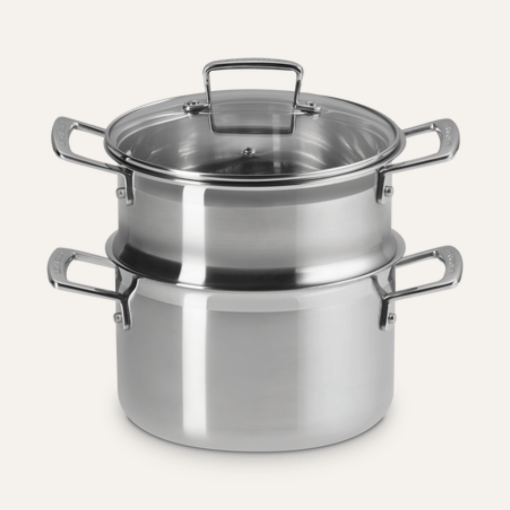 Thumbnail: Stainless steel casserole & steamer Image 4
