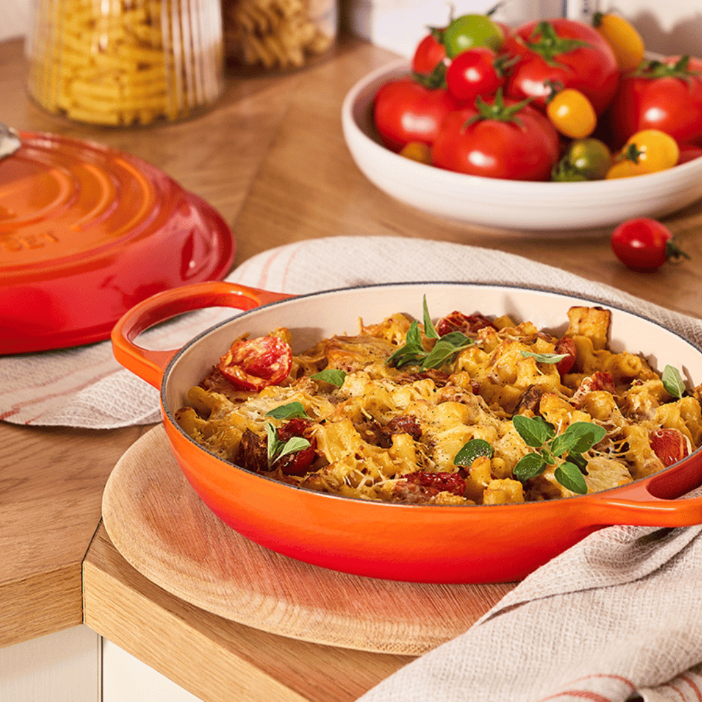 Thumbnail: Cast iron shallow casserole dish Image 3