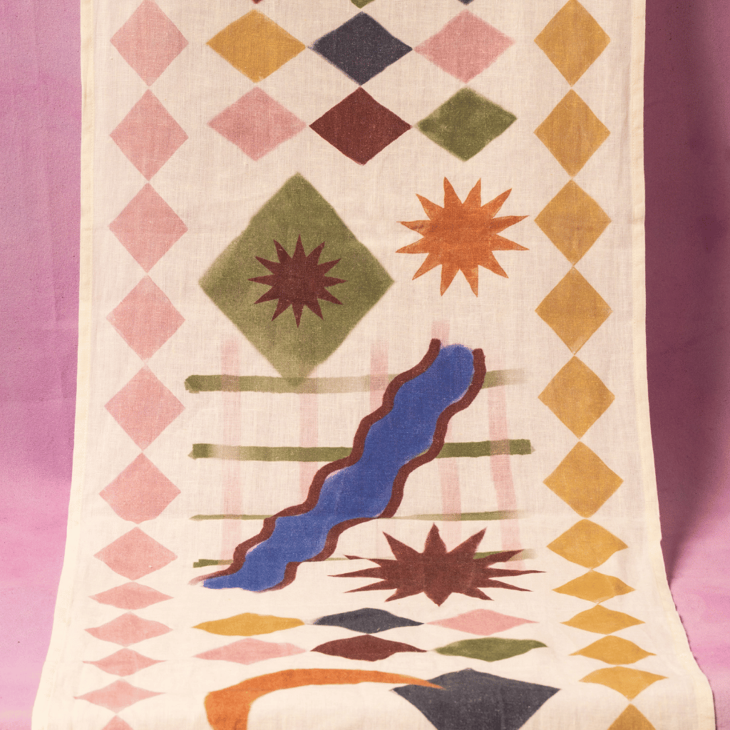 Thumbnail: Illustrated table runner Image 5
