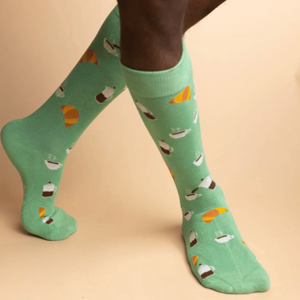 Thumbnail: Statement pair of men's bamboo socks Image 9