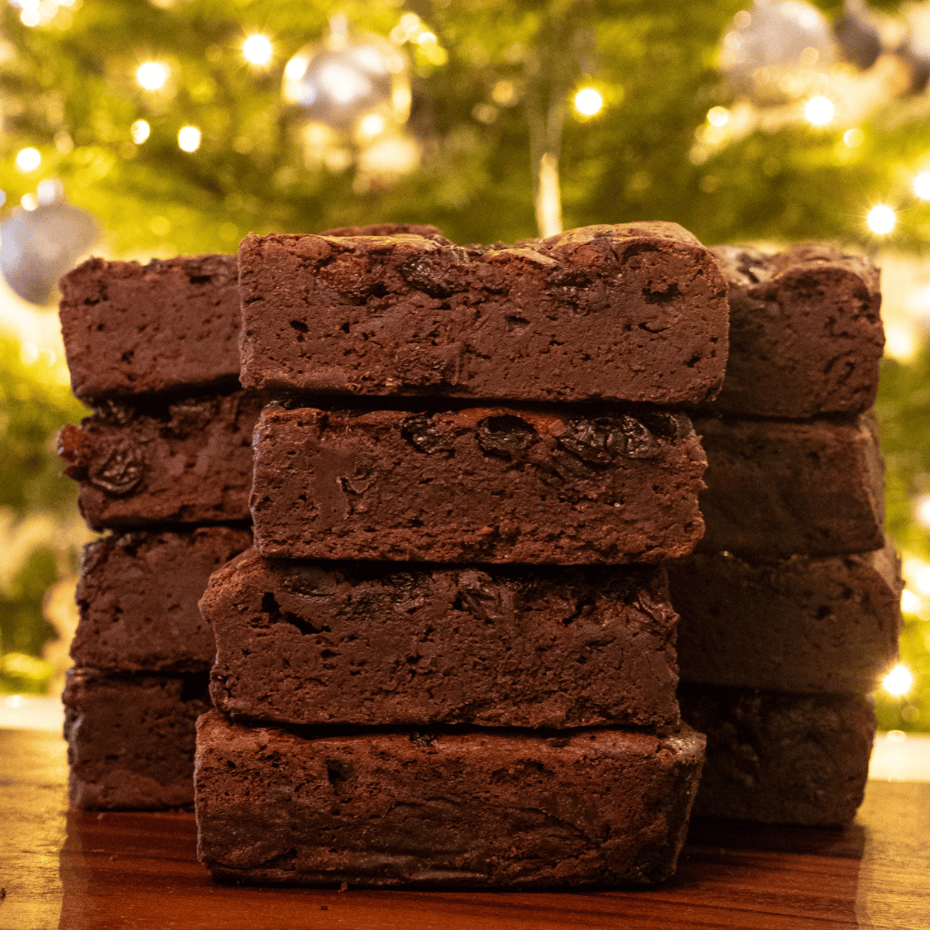 Thumbnail: Box of 12 festive brownies or desserts Image 1