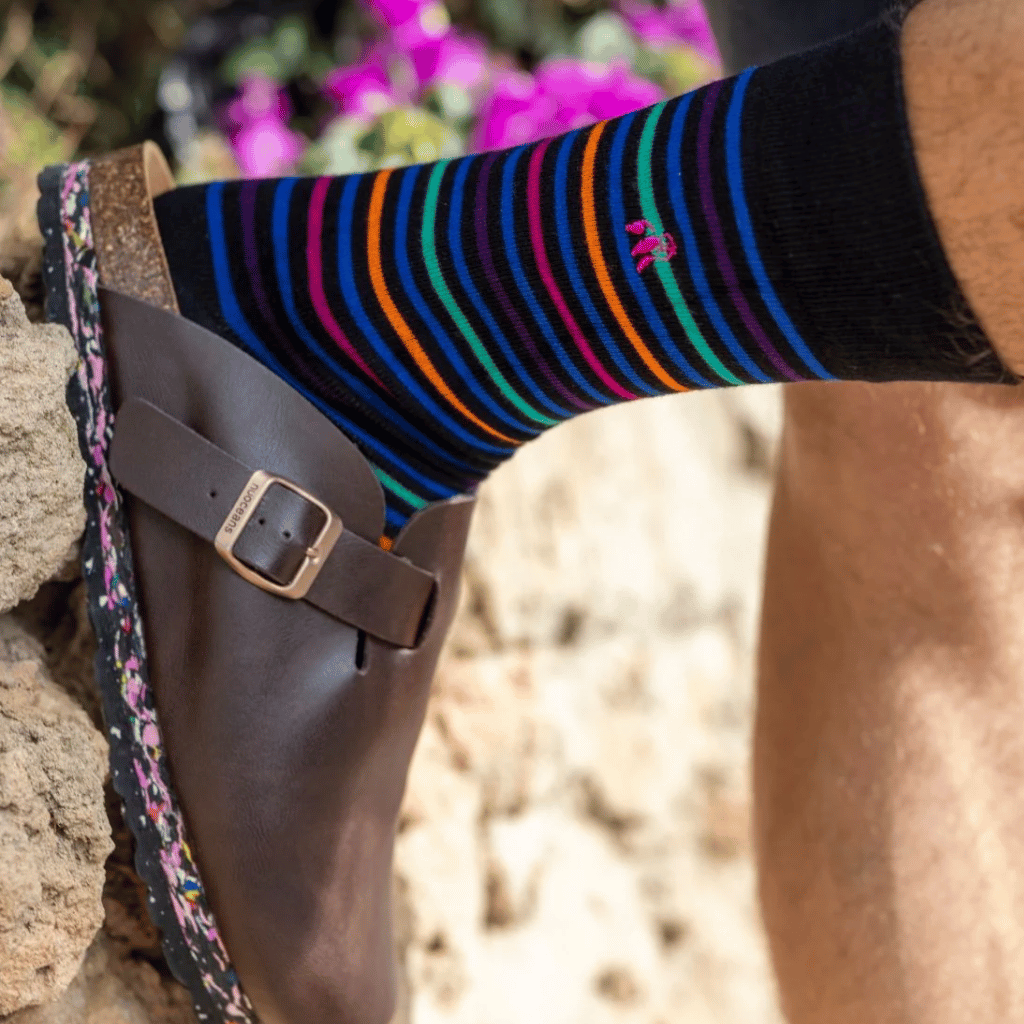 Thumbnail: Statement pair of men's bamboo socks Image 7