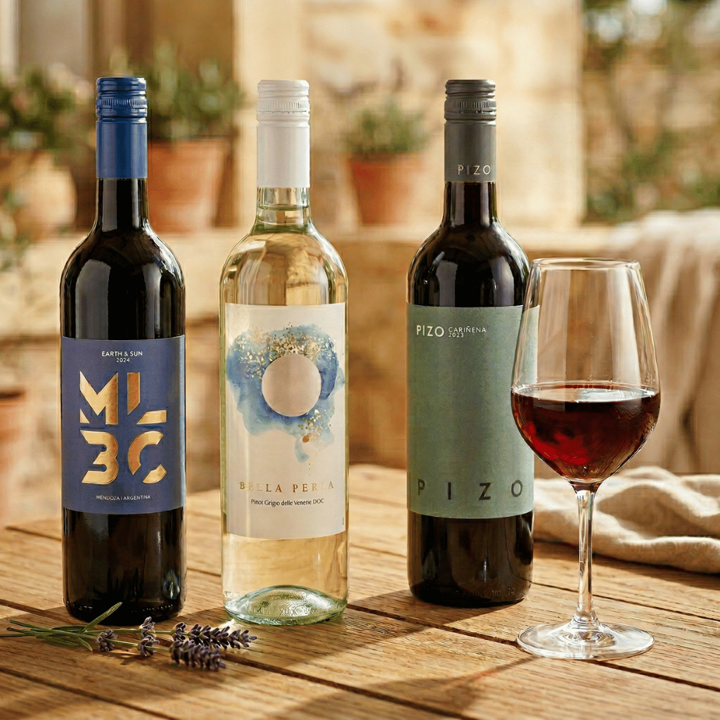 Thumbnail: 3 bottles of wine Image 1