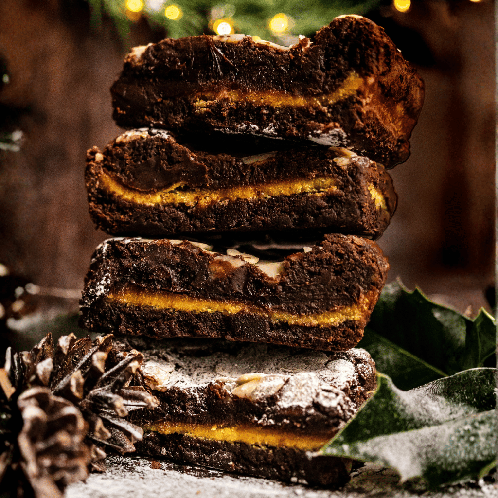 Thumbnail: Box of 4 festive brownies or desserts Image 7