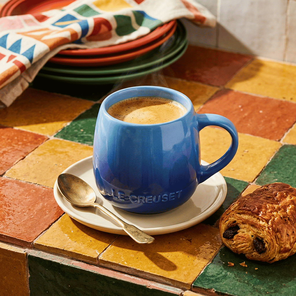 Thumbnail: Stoneware coupe mug Image 4