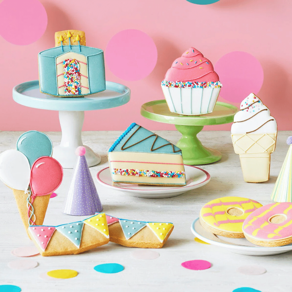 Thumbnail: Birthday treats biscuit tin Image 1