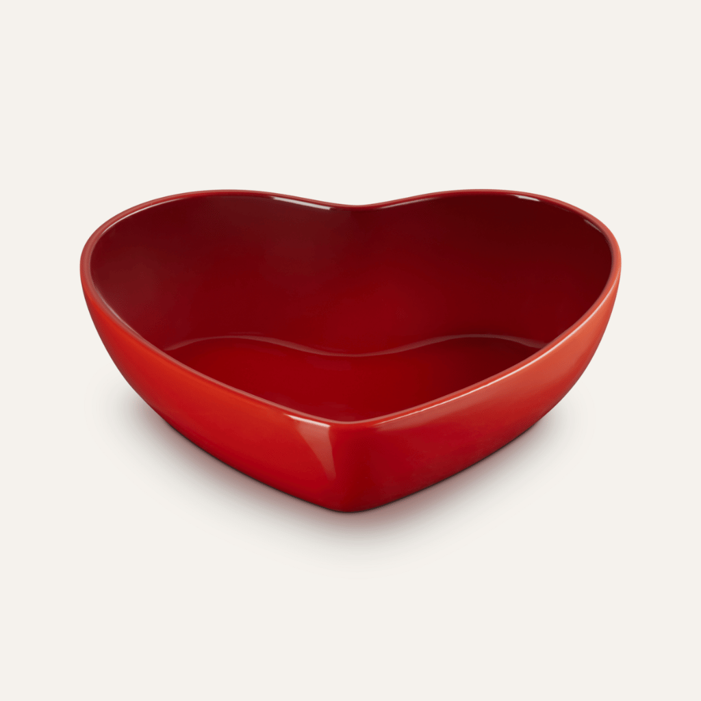 Thumbnail: Stoneware heart serving bowl Image 3