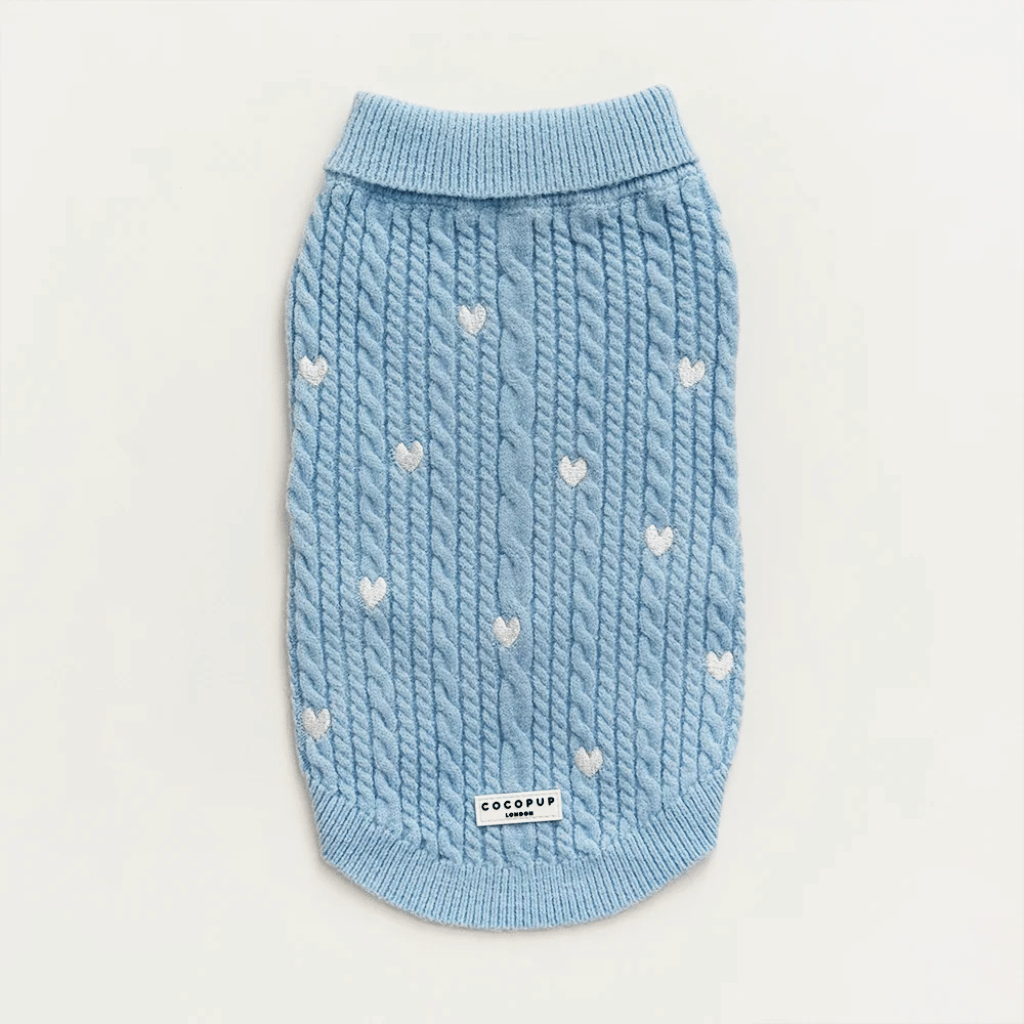 Thumbnail: Cable knit dog jumper Image 8