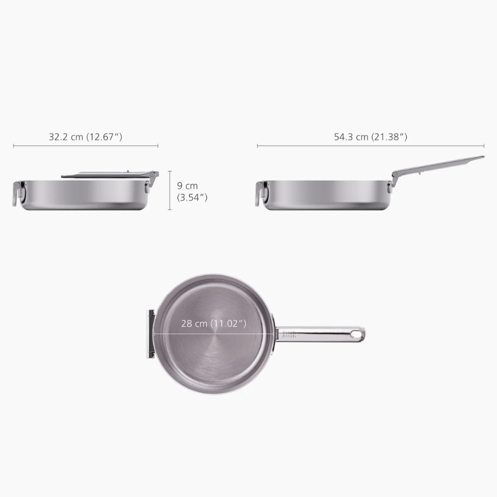Thumbnail: Compact stainless steel sauté pan Image 5