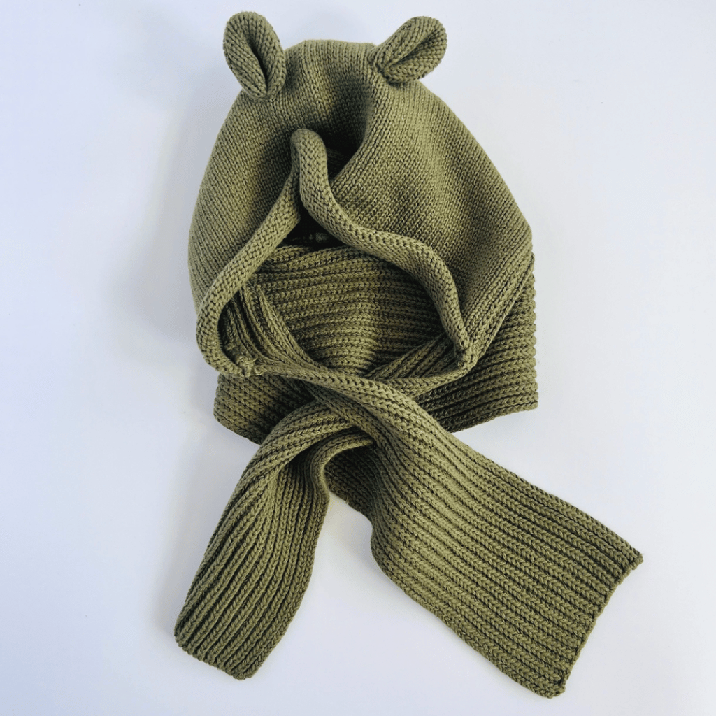 Thumbnail: Cotton knit hat & scarf Image 4