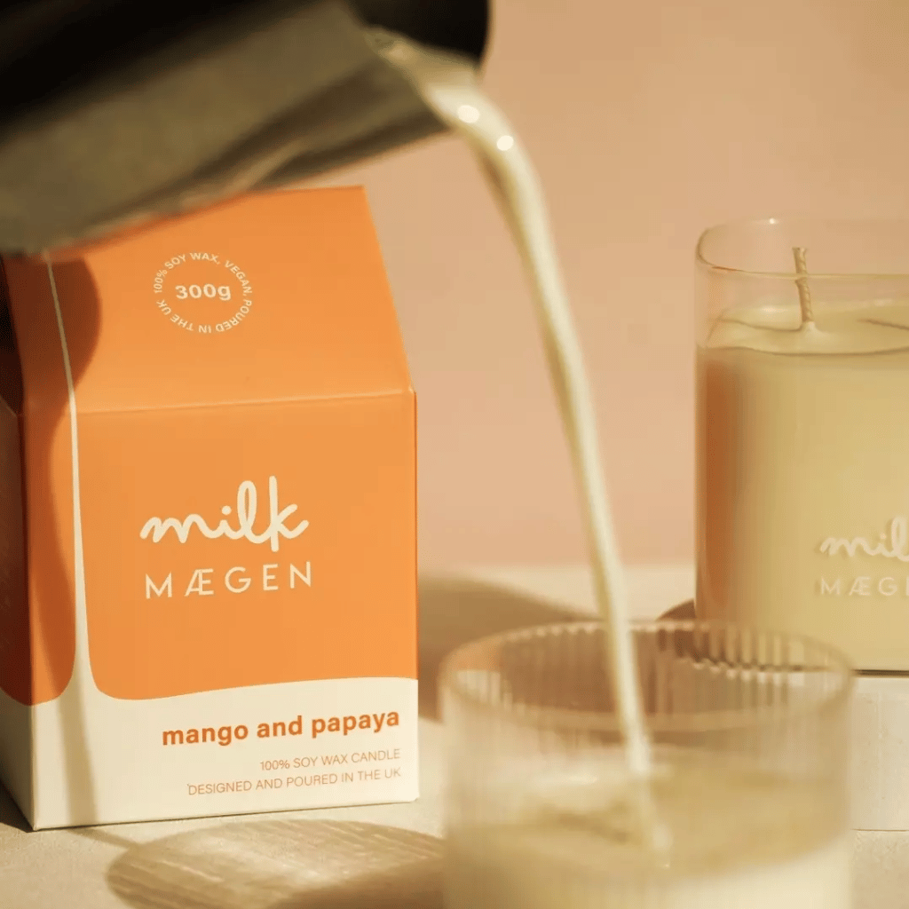 Thumbnail: Milk carton candle Image 2