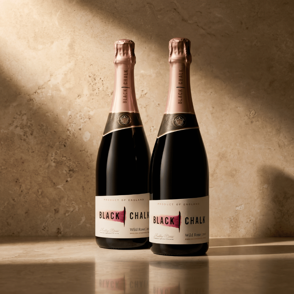 Thumbnail: Two bottles of Wild Sparkling Rosé Image 1