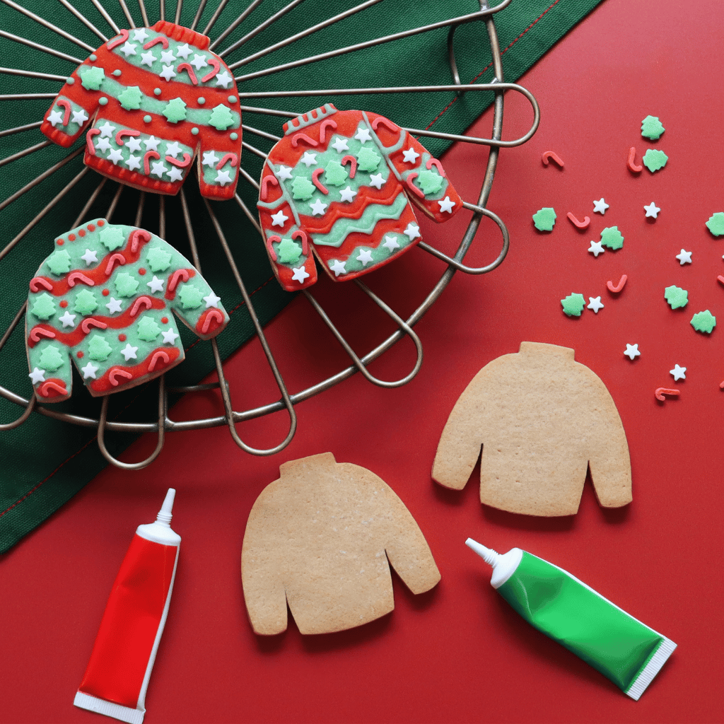 Thumbnail: DIY Christmas jumper biscuits Image 1