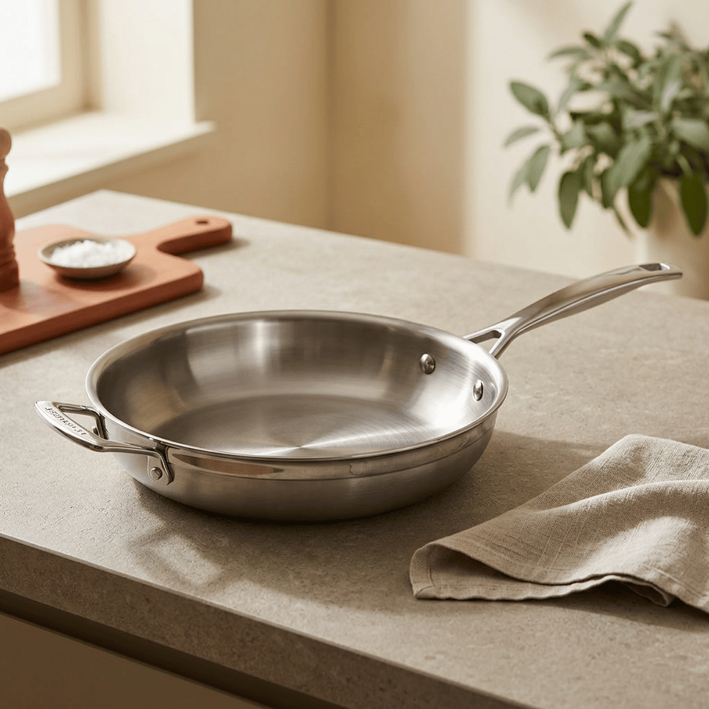 Thumbnail: Stainless steel frying pan Image 2