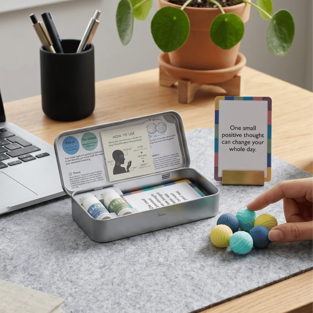 Thumbnail: De-stress aromatherapy fidget set Image 1