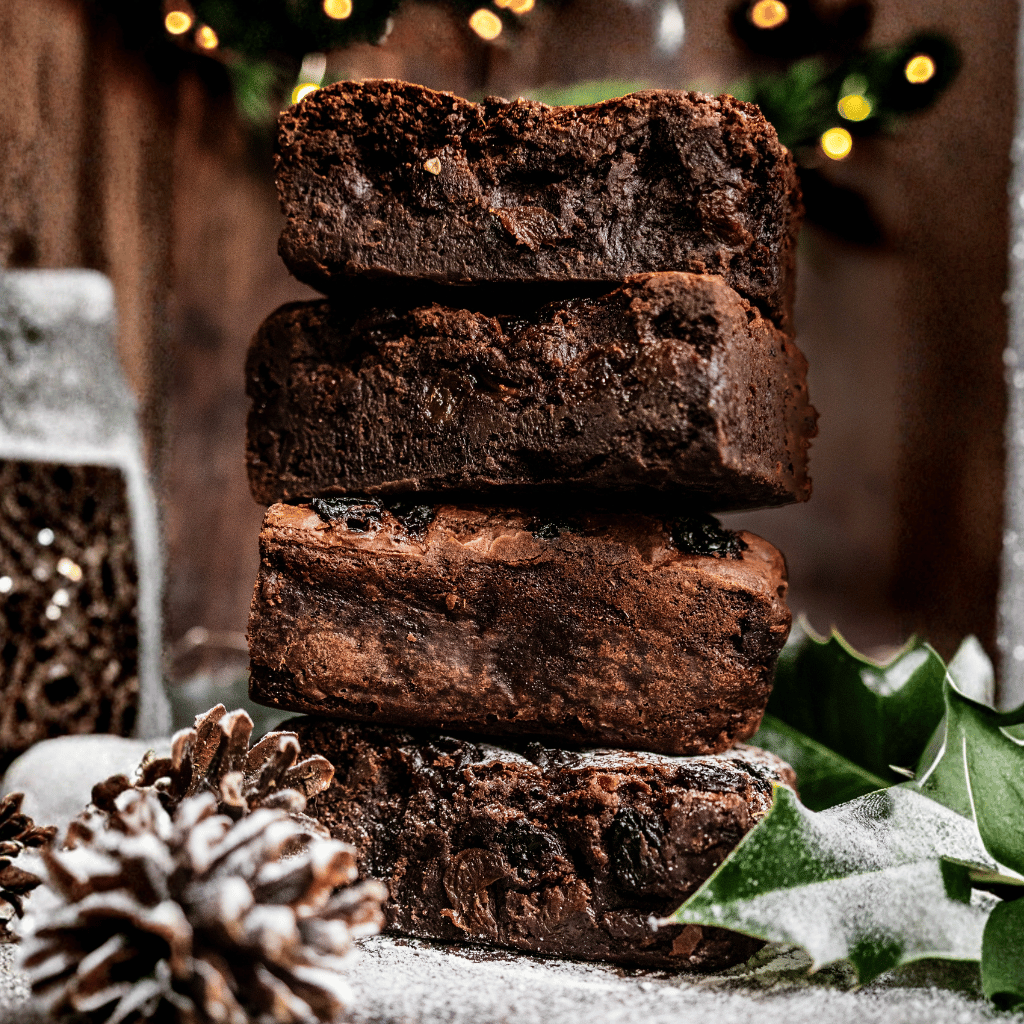 Thumbnail: Box of 4 festive brownies or desserts Image 3