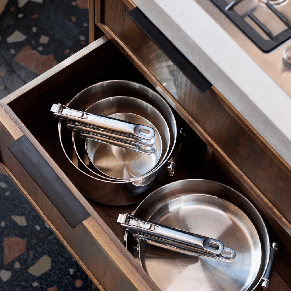 Thumbnail: Compact stainless steel sauté pan Image 3