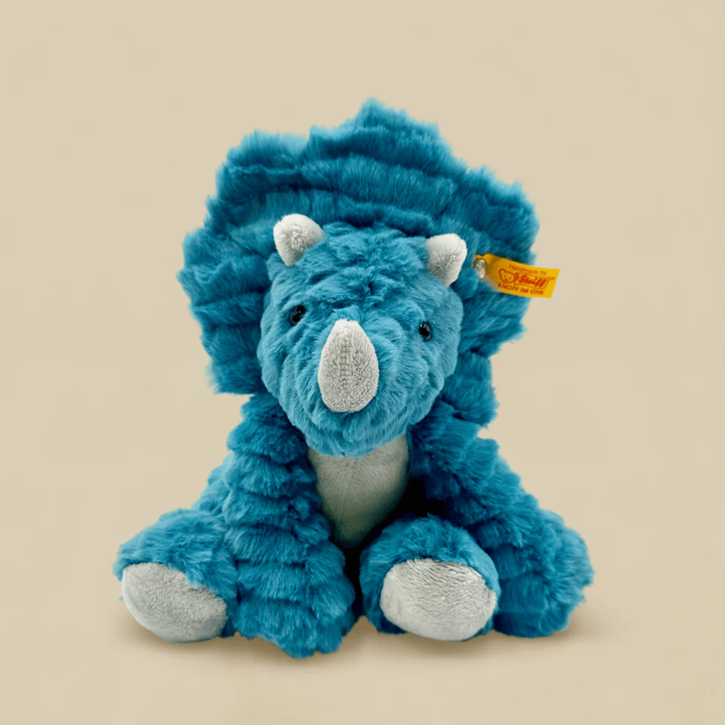 Thumbnail: Steiff dinosaur with knitted blanket Image 5