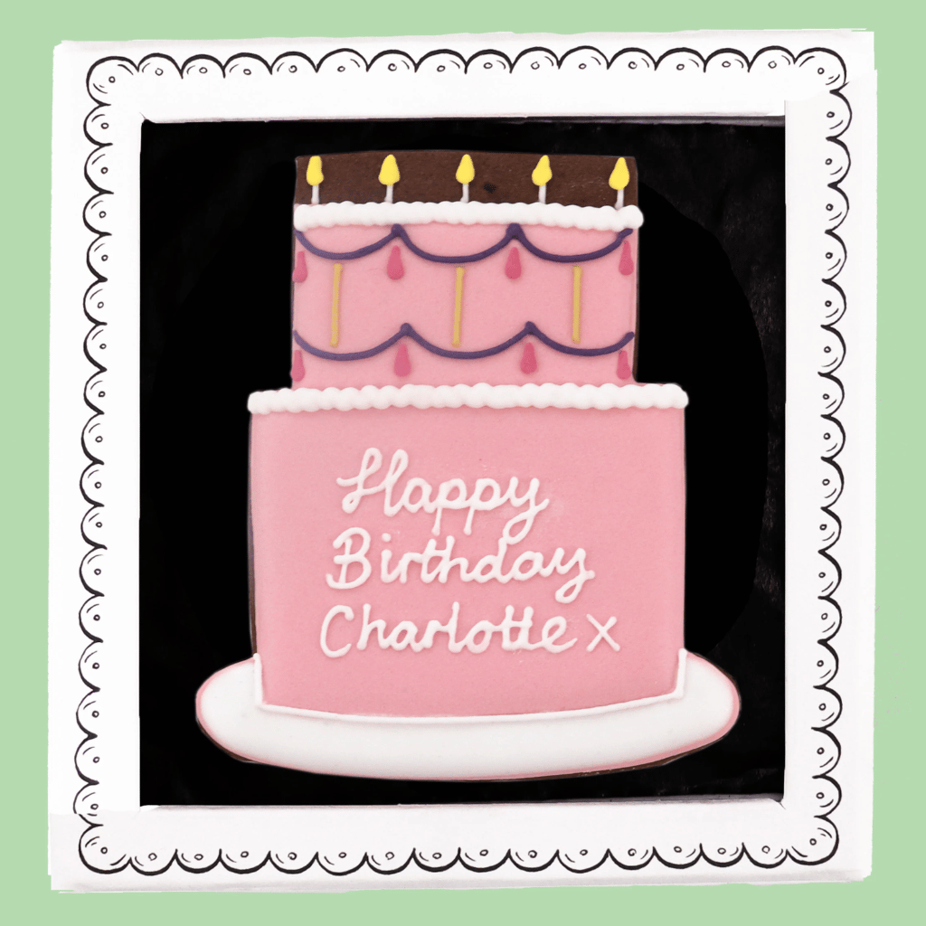 Thumbnail: Birthday cake letterbox biscuit Image 2