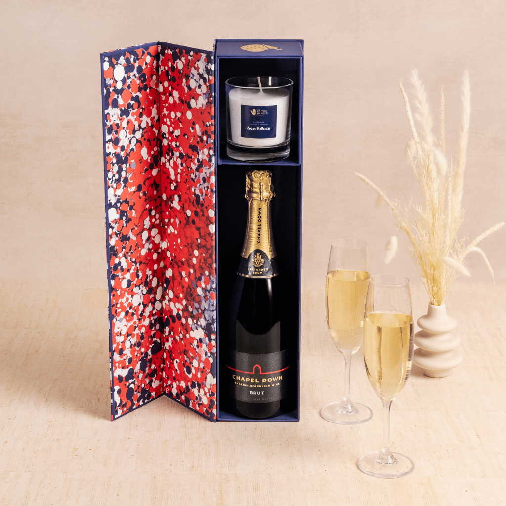 Thumbnail: English sparkling wine & candle Image 1