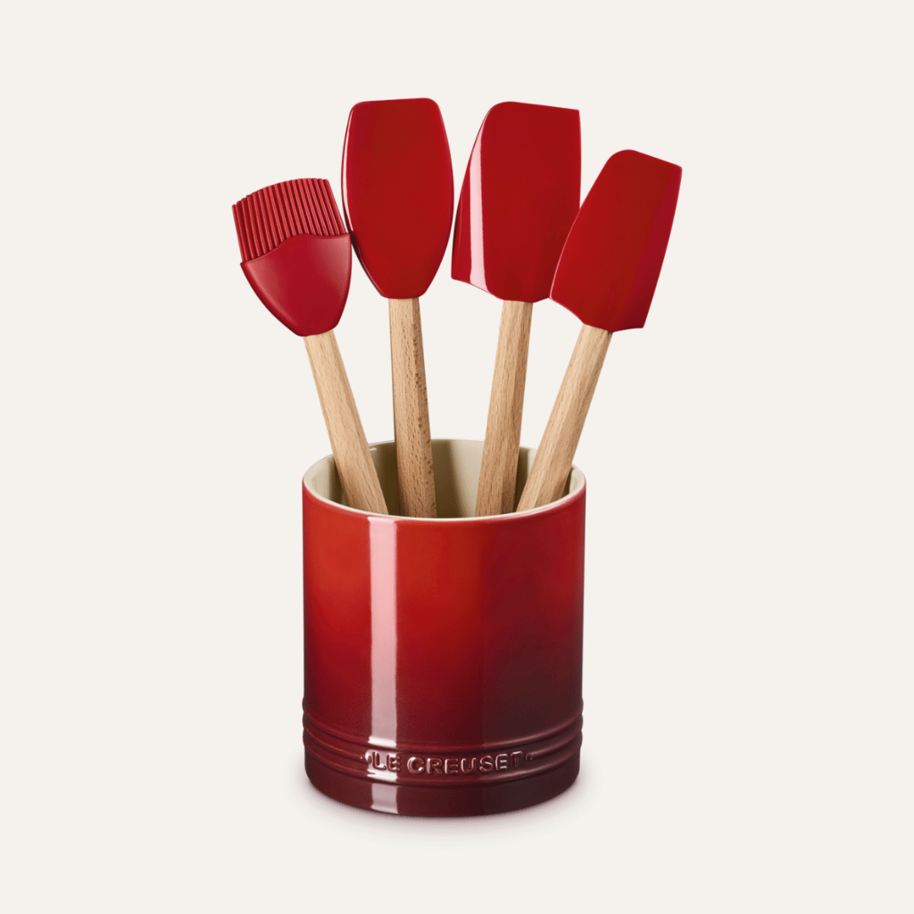 Thumbnail: Utensil set & stoneware jar Image 3