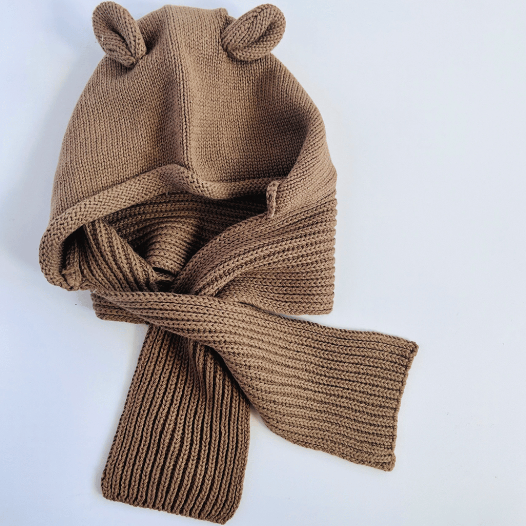 Thumbnail: Cotton knit hat & scarf Image 6