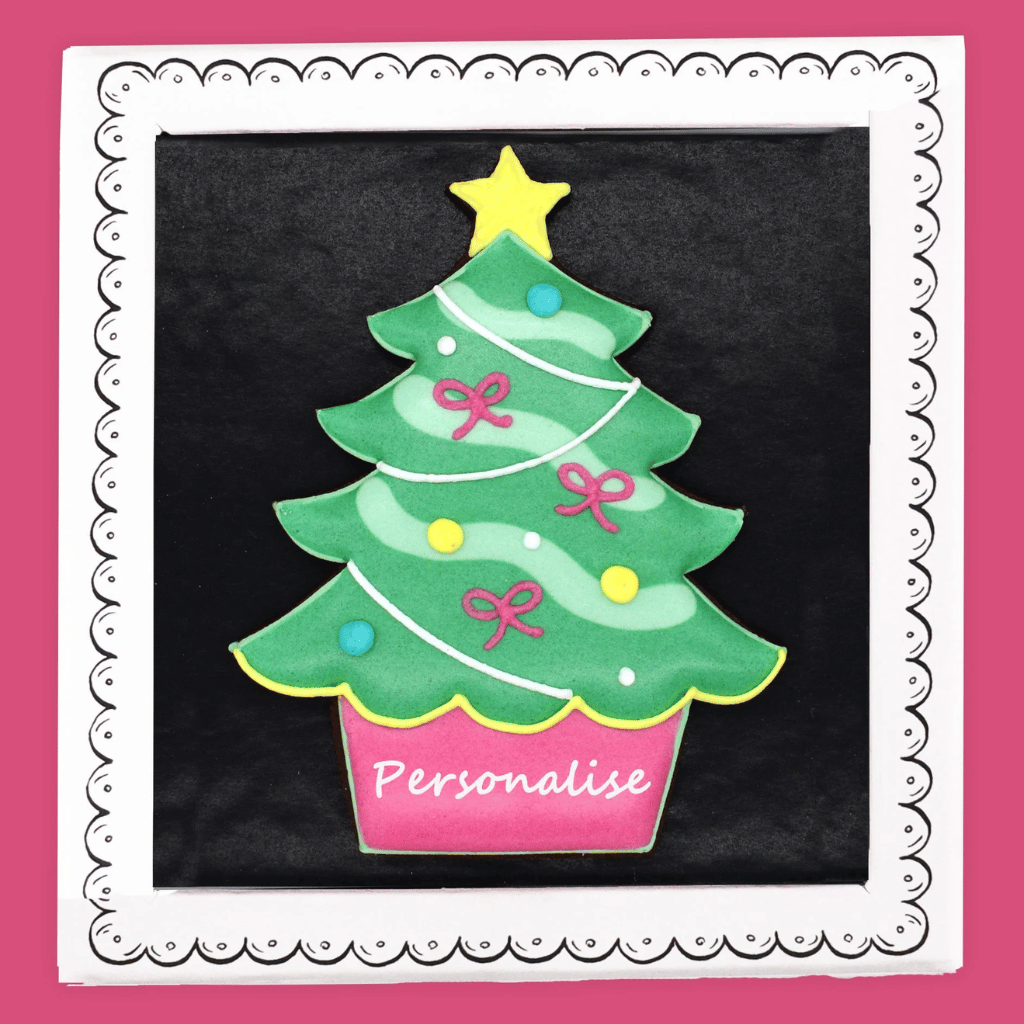 Thumbnail: Christmas tree letterbox biscuit Image 2