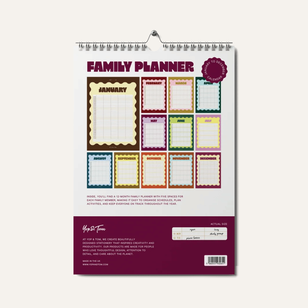 Thumbnail: 2027 A3 Wall calendar Image 8